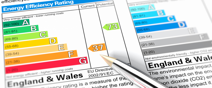Commercial property EPC and MEES requirements, graphic showing EPC